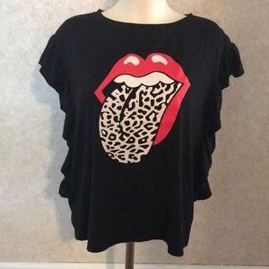 Rolling stone tongue top